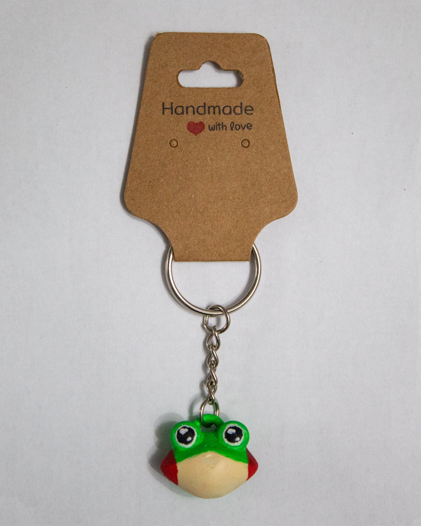 Portachiavi Rana – Realizzato in Resina 3D e Dipinto a Mano