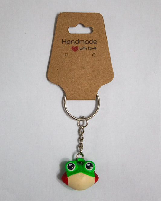 Portachiavi Rana – Realizzato in Resina 3D e Dipinto a Mano