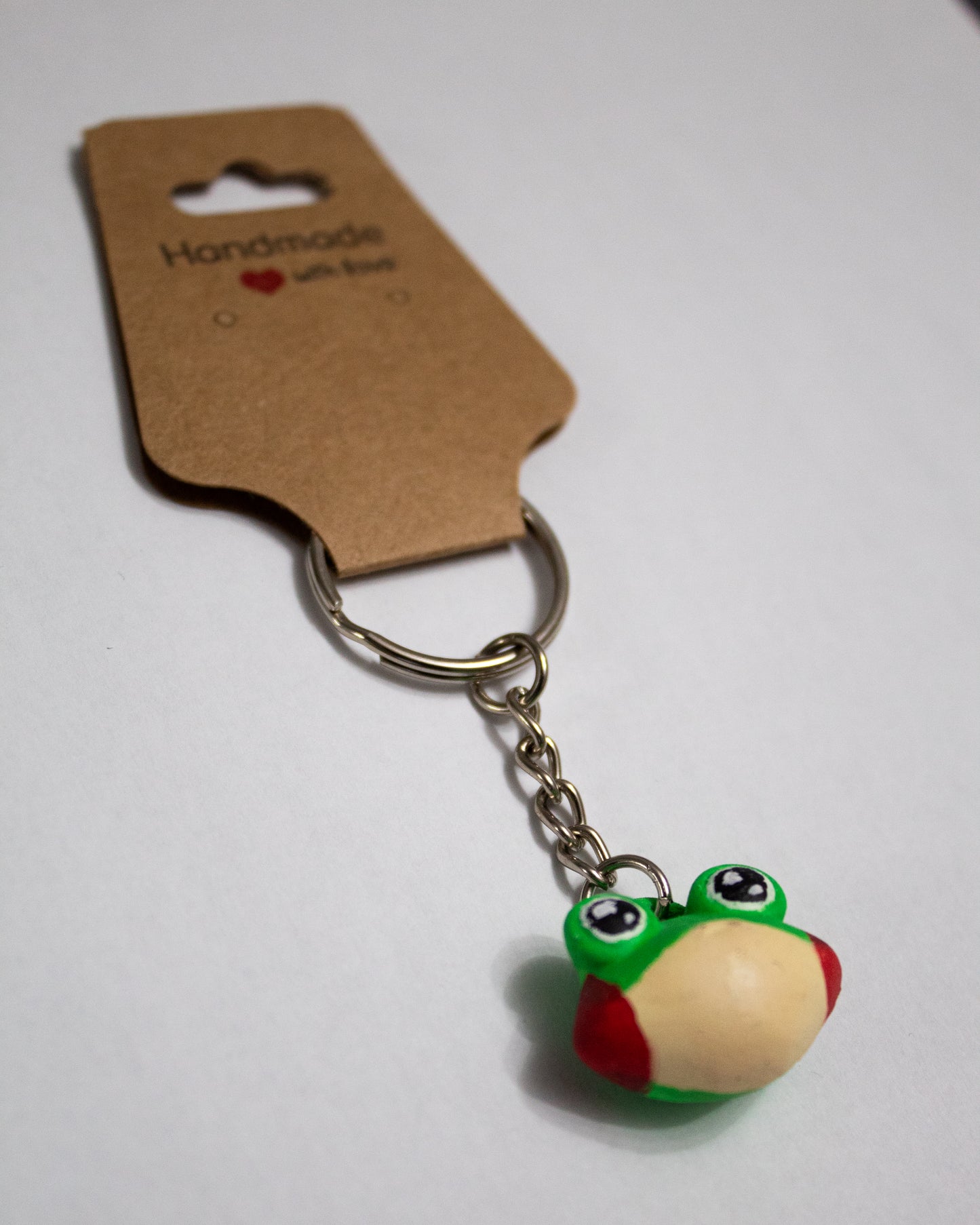 Portachiavi Rana – Realizzato in Resina 3D e Dipinto a Mano