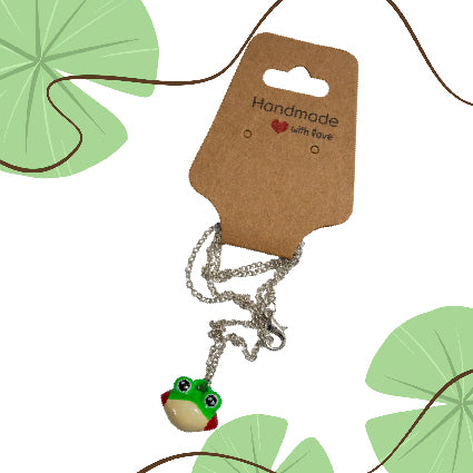 Collana Rana – Ciondolo in Resina Stampato in 3D, Dipinto a Mano