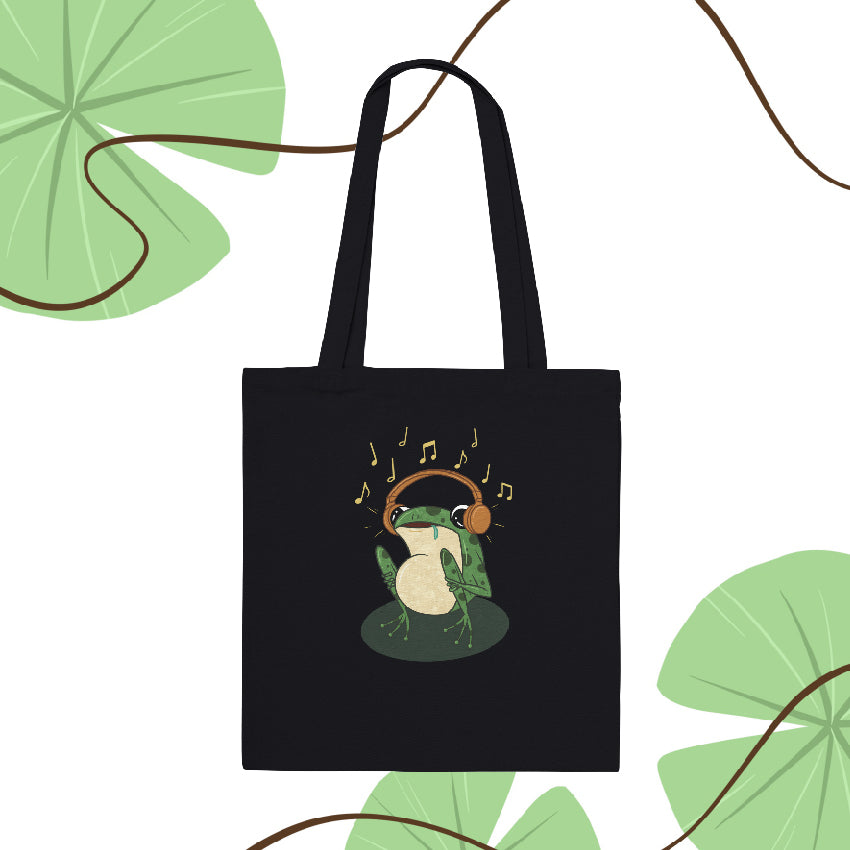 Tote Bag Rana | Rana che Ascolta La Musica